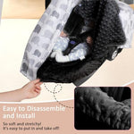 Soft mink velvet baby car seat protector