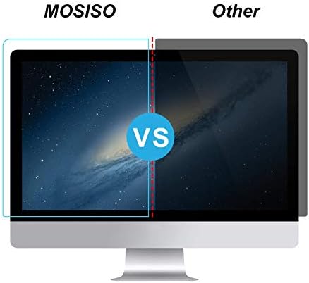 Authentic packaging for MOSISO heavy duty computer eye strain relief filter film panel designed for desktop screens