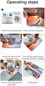 Full packaging kit overview containing one main universal fifteen point six inch laptop shield sheet and two interior hand rests.