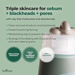 Isntree Mugwort Calming Clay Mask back label showing complete ingredient list and directions