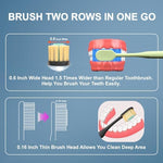 Close up of Geacker toothbrush ultra soft nano bristles