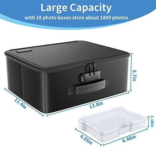 Close up of Tamfile fireproof storage box combination lock