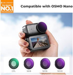 Close up of K&F Concept ND8 filter for Osmo Nano