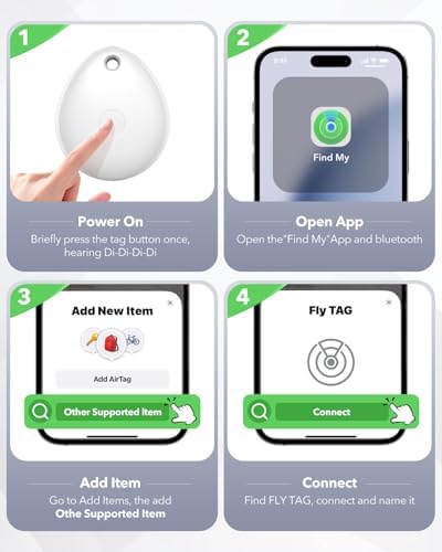 Authentic imported Bluetooth tracking tags for iPhone showing sleek compact build