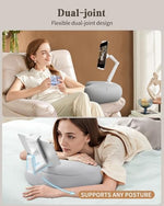 SAIJI hands free e reader stand used while reclining in bed
