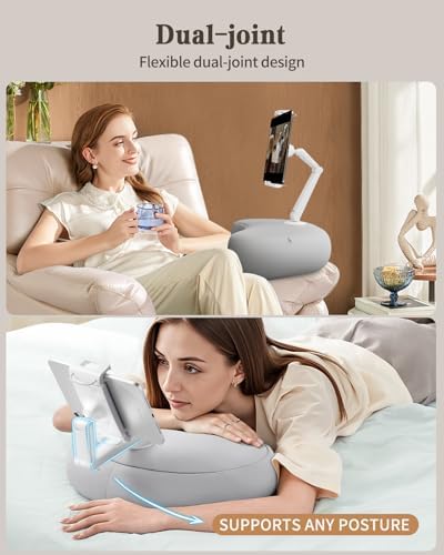 SAIJI hands free e reader stand used while reclining in bed
