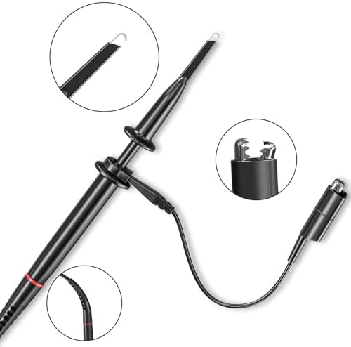 Goupchn High Voltage Oscilloscope Probe P4250 100:1 2KV 250MHz Alligator Crocodile Clip BNC Test Lead with Accessory Kit - Image 6