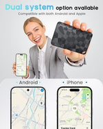 NozlaID slim bluetooth locator card being inserted into a standard leather wallet pocket