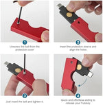 Everyday carry configuration of REEYEAR metal slide holder attached alongside car keys
