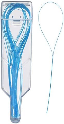 Hygienic blue travel case for GUM floss threaders