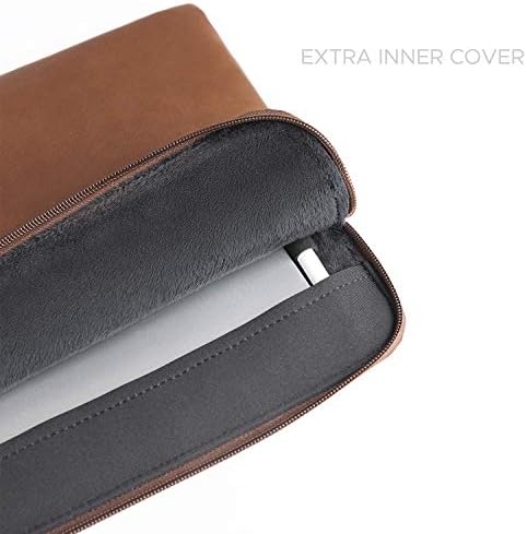Comfyable slim premium pouch demonstrating compatibility with an iPad attached to a magic keyboard