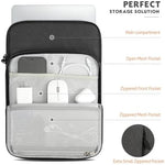 MoKo padded notebook case showing the soft scratch resistant interior lining.