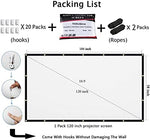 120 inch Projector Screen 16:9 Foldable Anti-Crease Portable Projector Movies Screens for Home Theater Outdoor Indoor Support Double Sided Projection - Image 5