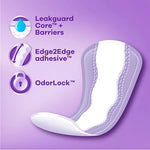 Always Extra Long panty liners showing Anti-Bunch technology feature