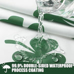 Frienda Irish theme waterproof polyester shower curtain in a modern decorated home bathroom