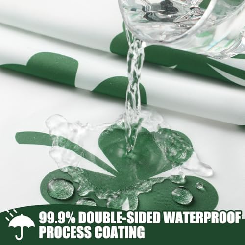Frienda Irish theme waterproof polyester shower curtain in a modern decorated home bathroom