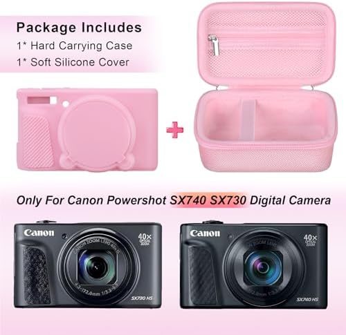 Canboc soft silicone protective cover for Canon SX740 and SX730