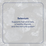 Trace Minerals Liquid Selenium supplement facts and ingredient list panel on the back of the bottle