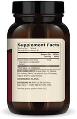 Dr. Mercola Organic Astaxanthin dietary supplement capsule bottle displayed at an angle.