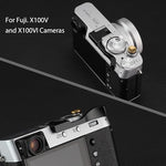 Haoge photography hand grip extension showing protective hot shoe interface