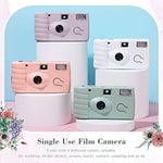 Leifide single use thirty-five millimeter film camera with built-in flash close up.