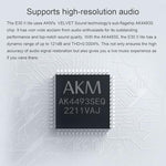 Topping E30 II Lite internal electronic architecture showcasing the AKM AK4493S processing microchip layout