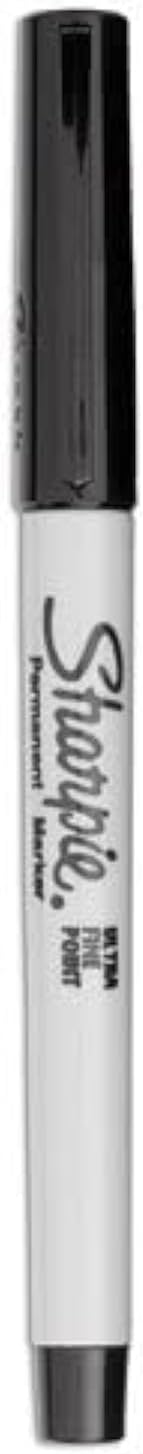 Sharpie permanent markers ultra fine point black front view packaging