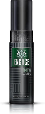 Engage M3 perfume spray for men front view bottle