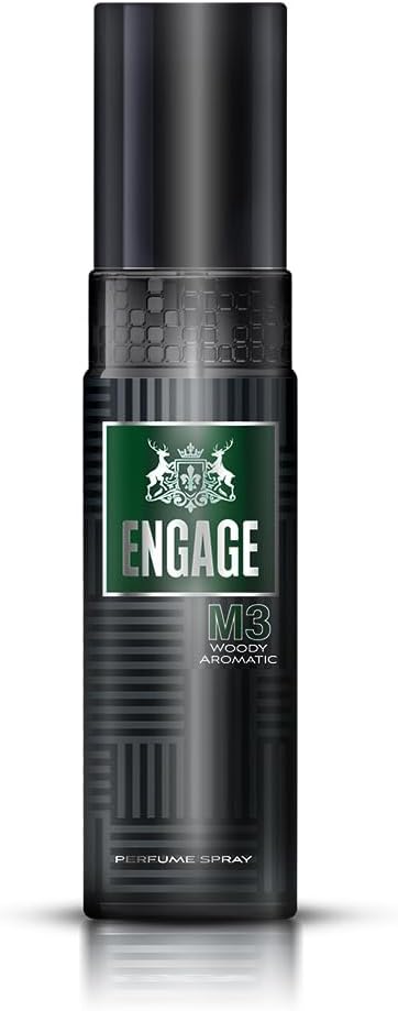Engage M3 perfume spray for men front view bottle