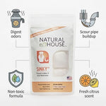 Back of Natural House Sinky package showing usage instructions