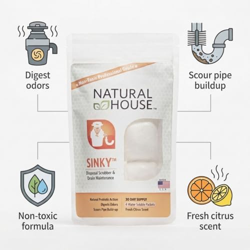 Back of Natural House Sinky package showing usage instructions