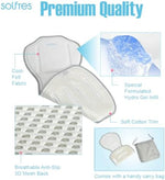 Solfres cooling mat installed in a car seat