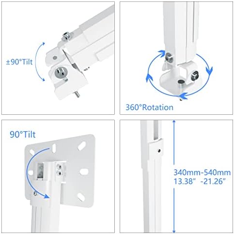 Suptek 3-in-1 projector mount installation kit components