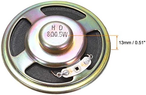 Rear view showing magnet and terminals of uxcell speaker