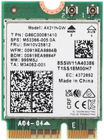 Intel AX211 wireless card packaging and components