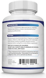 Toplux Nutrition Magnesium 1000mg side panel displaying non GMO and vegan certificates