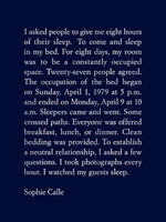 Sophie Calle: The Sleepers - Image 2