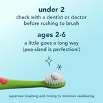 Imported Hello kids toothpaste packaging showing ingredients list