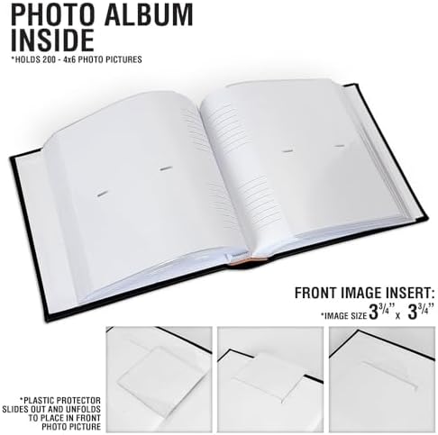 GiftsForYouNow Laser Engraved Leatherette Album placed on a nursery display shelf.