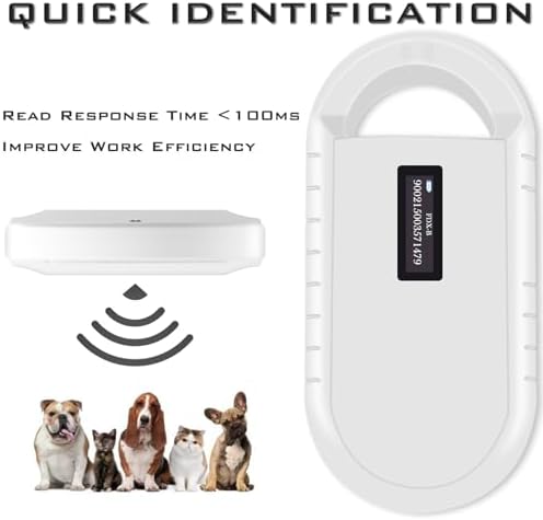 Smoostart Microchip Scanner, 1000 Records Increased Huge Data Storage Upload to PC, Scanning Distance and Speed Increase, Only Compatible with FDX-B/EMID (15/10) Digits Microchips - Image 5