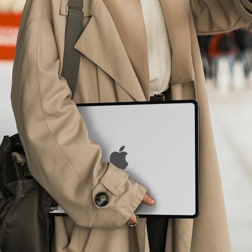 BlueSwan laptop cover showing soft thermoplastic polyurethane bumper corners for drop protection