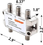 Side view of the durable zinc die-cast housing on the BAMF cable splitter