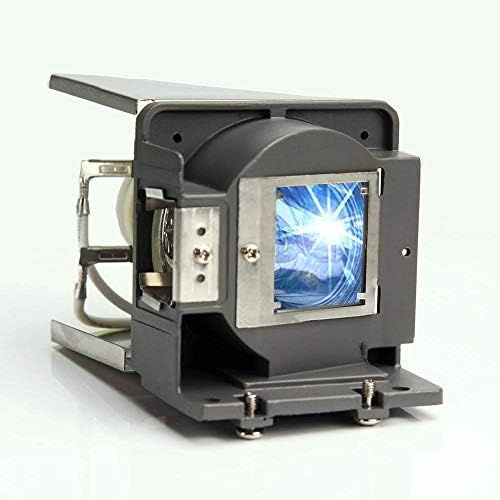 Rear connection terminals of the Huaute replacement projector bulb assembly.