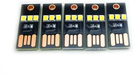 HiLetgo mini portable USB keyboard light showing the double-sided connector compatibility.