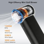 TIANMENSHAN cordless air duster showing the durable Acrylonitrile Butadiene Styrene plastic construction and charging port interface.