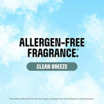 Clorox allergen neutralizer spray formulation highlighting bleach free and dye free home care benefits