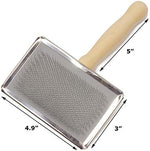 Large sturdy slicker brush for sheepskin rugs and wool