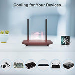ELUTENG compact electronic cooling fan showing the slim ten millimeter profile thickness.