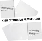 Flexible and lightweight Fresnel lens for electronics DIY