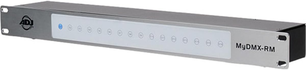 Avante ADJ Products MyDMX RM front view showing playback buttons